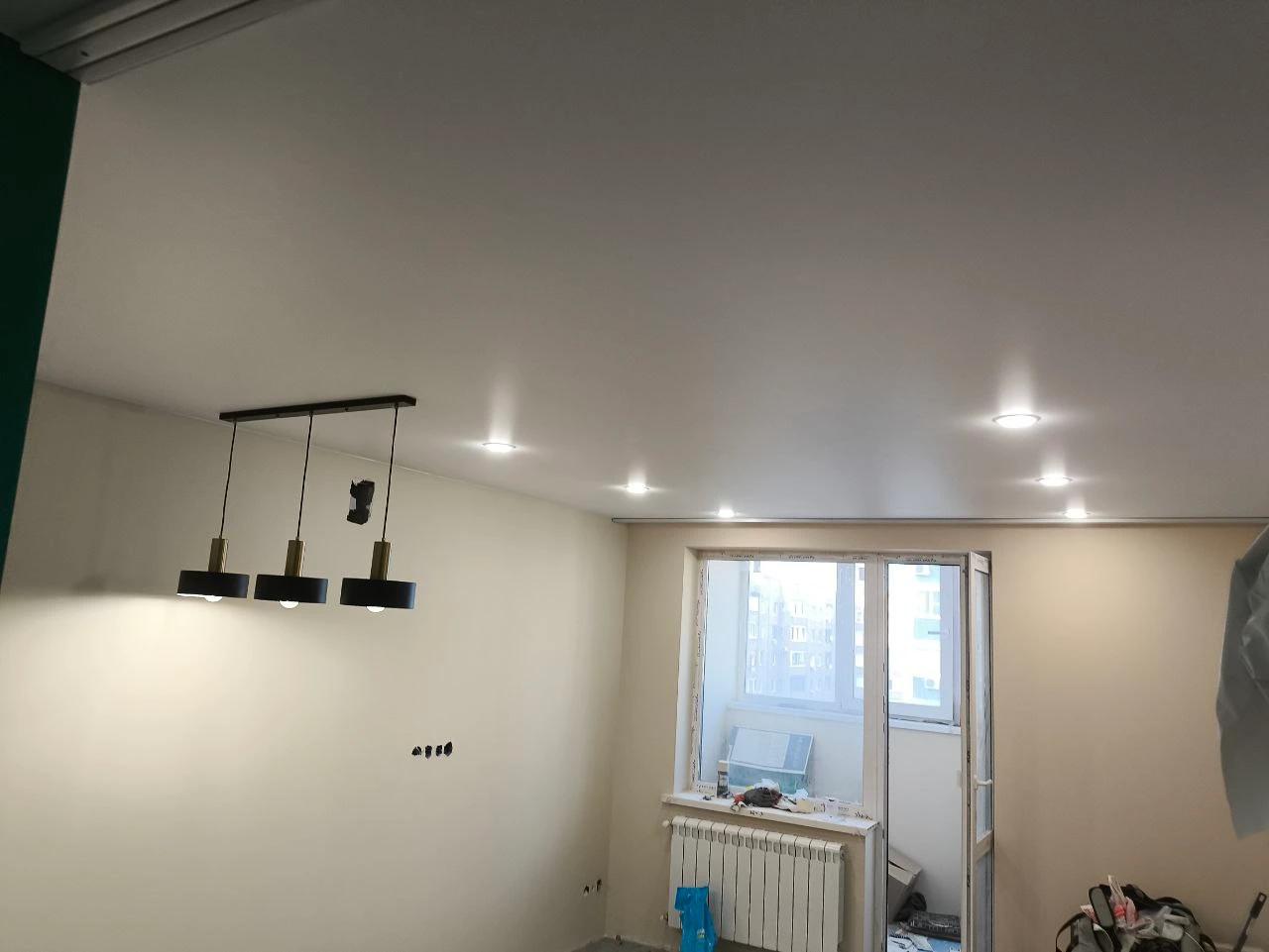 Квартира в ЖК "На Запорожской" — натяжной потолок 30 м² Квартира